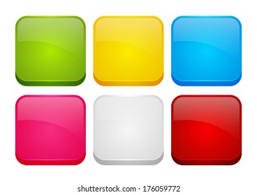 Set of color apps icons