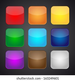 Set of color apps icons -  background     