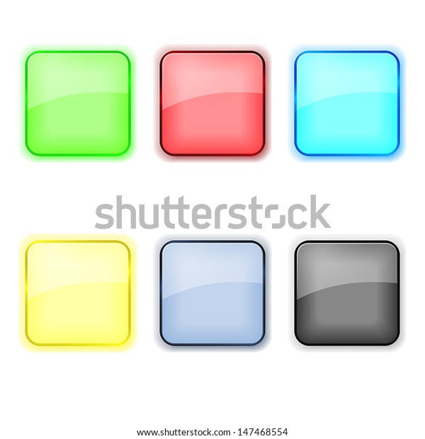 Set Color Apps Icons Pastel Tones Stock Vector Royalty Free