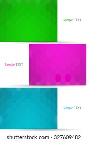 Set of color banners. Vector illustration