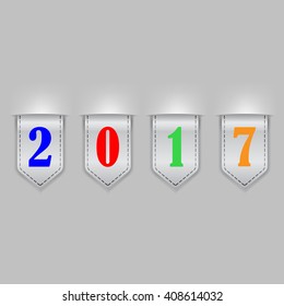 Set of color bookmarks