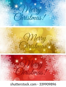 Set of color Christmas cards