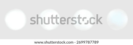 Set color circle gradient noise gradation. Abstract colorful watercolor blur mesh on isolated transparent background.