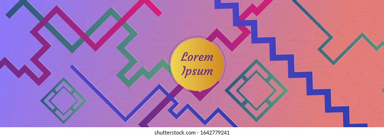 Set of color geometric background. Vector illustration template. Background for banner, flyer, business card, poster, wallpaper, brochure, smartphone screen, mobile app