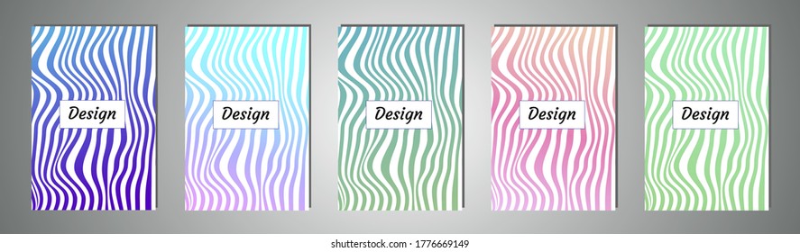 Set of color geometric background. Vector illustration template. Background for banner, flyer, business card, poster, wallpaper, brochure, smartphone screen, mobile app