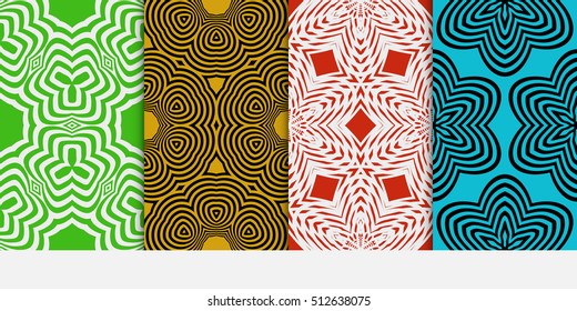 set of color geometric pattern of abstract lines and shapes. Seamless vector illustration. For design, wallpaper, background fills, card, banner, flyer. color set of color geometric pattern of abstract lines and shapes. Seamless vector illustration. For design, wallpaper, background fills, card, banner, flyer. color