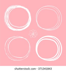 Set of color grunge circles Vector EPS10, Great for any use.