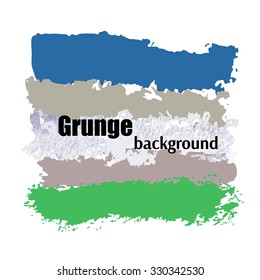 Set of color grunge lines. Splash abstract art background.