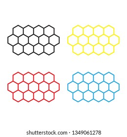 set color honeycomb icon