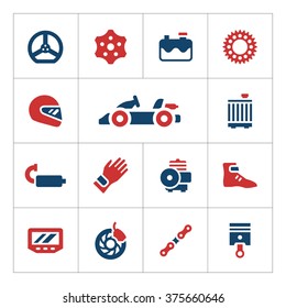 Set color icons of karting