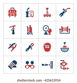 Set color icons of welding