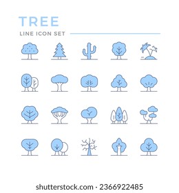 Set color line icons of tree