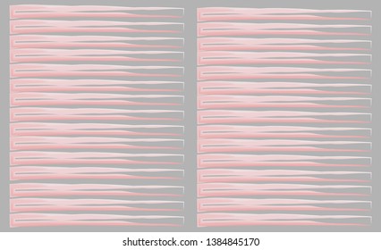 set color lines lilac brush stroke. Fashionable vector colorful pattern with brush strokes.Vector illustration. Background design. Abstract hand painted textured ink brush, isolated strokes with dry