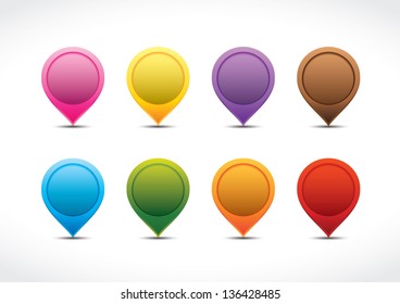 Set of color map pointers