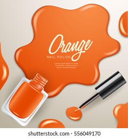 Set of Color Nail Polish : Vector Illustration
