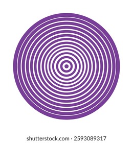 Set of color outline concentric circle wave ring vector 