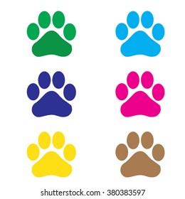 Set color paws