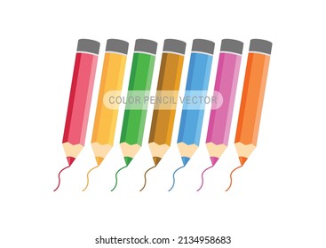 Color pencils for kids and creativity Royalty Free Vector