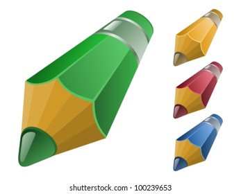 Set of color pencils