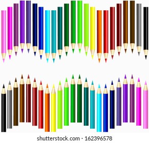 the set of color pencils
