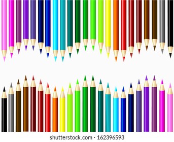 the set of color pencils