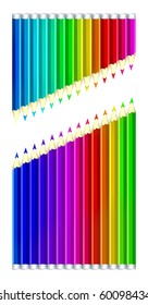 Set of color pencils