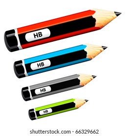 Set of color pencils