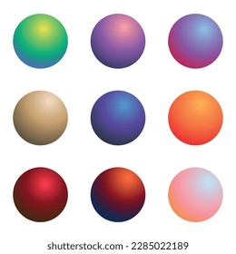 Set of color samples for graphic designer on white background