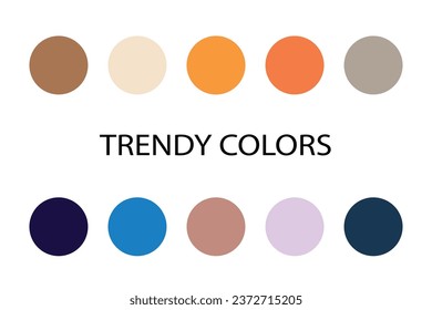 Conjunto de muestras de color para el diseñador gráfico sobre fondo blanco