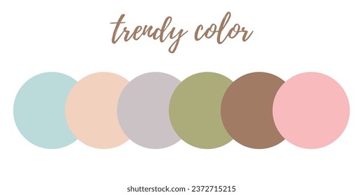 Conjunto de muestras de color para el diseñador gráfico sobre fondo blanco
