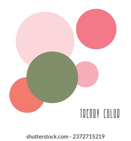 Conjunto de muestras de color para el diseñador gráfico sobre fondo blanco