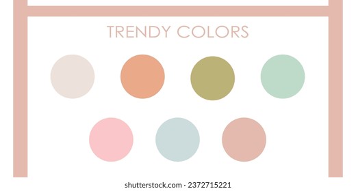 Conjunto de muestras de color para el diseñador gráfico sobre fondo blanco