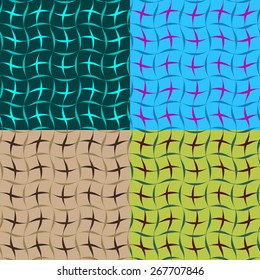Set color of seamless patterns of wave grid