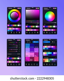 Set color settings  Palettes  Color Picker  Сolor selection in graphic editors  Gradient rainbow RGB