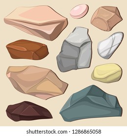 Set of color stones