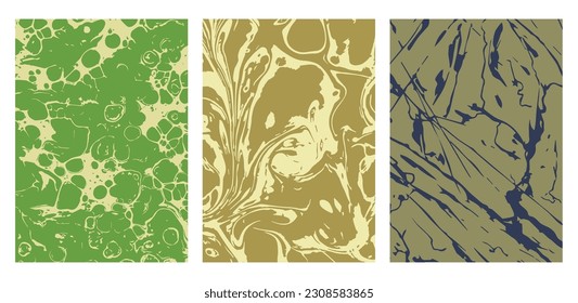 Un conjunto de plantillas de color para ideas creativas para el diseño de folletos, carteles, portadas, carteles e impresiones. Estilo minimalista de diseño creativo, interiores y soluciones decorativas.