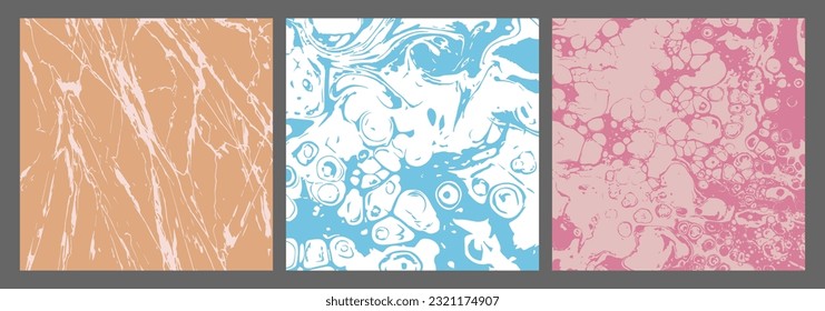 Un conjunto de plantillas de color para ideas creativas para el diseño de folletos, carteles, portadas, carteles e impresiones. Estilo minimalista de diseño creativo, interiores y soluciones decorativas.