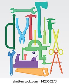 A set of color tools. eps 8