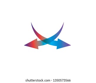 Set of color vector arrows 3d - Vector
