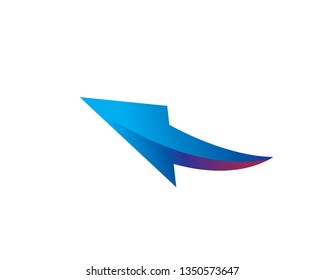 Set of color vector arrows 3d - Vector
