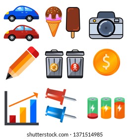 Set of color Vector Line Icons