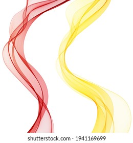 Set of color vector waves. modern idea for design. decoration element for decoration