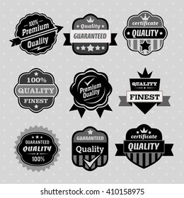 Set of color web stickers - labels, vector