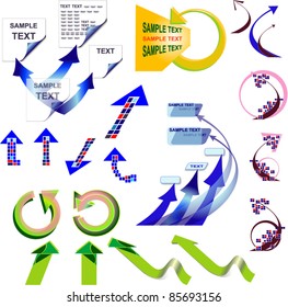 set of colored arrows