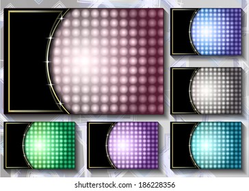 a set of colored backgrounds