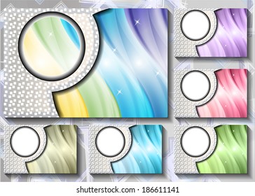 a set of colored backgrounds