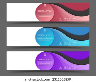 A set of colored backgrounds for websites, web design, social networks and creative ideas