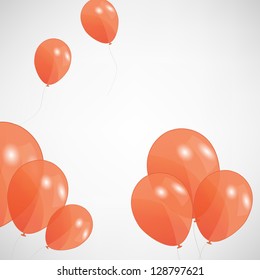 set of colored balloons, vector illustration. EPS 10
