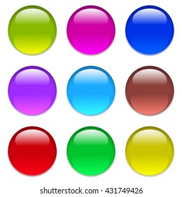 Set of colored balls