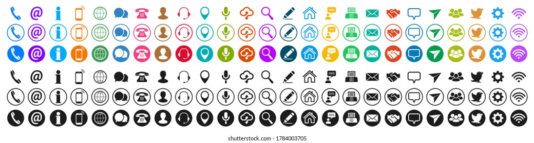 86,365 Circle contact icons Images, Stock Photos & Vectors | Shutterstock